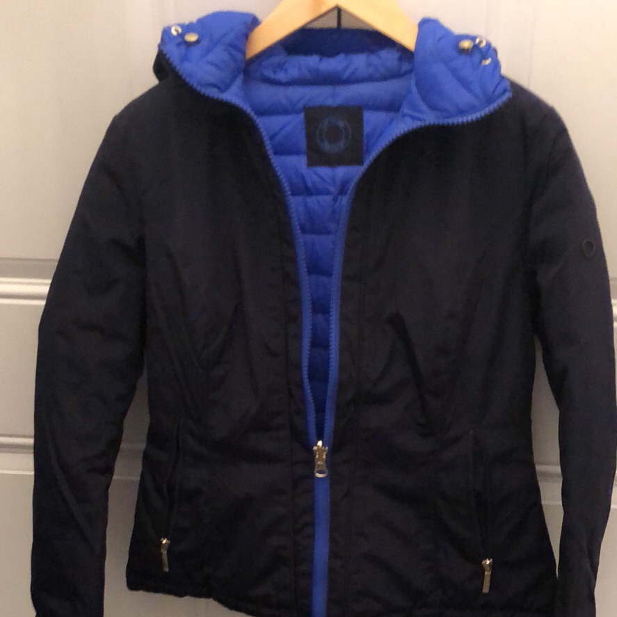 Women's Black And Blue Jacket Reversible